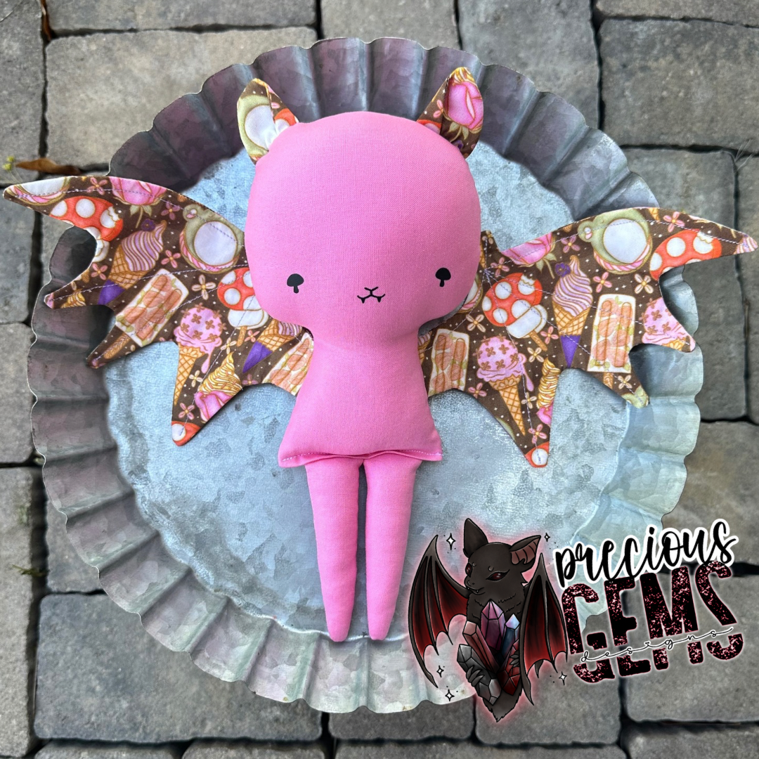 Cottagecore popsicle bat doll preorder
