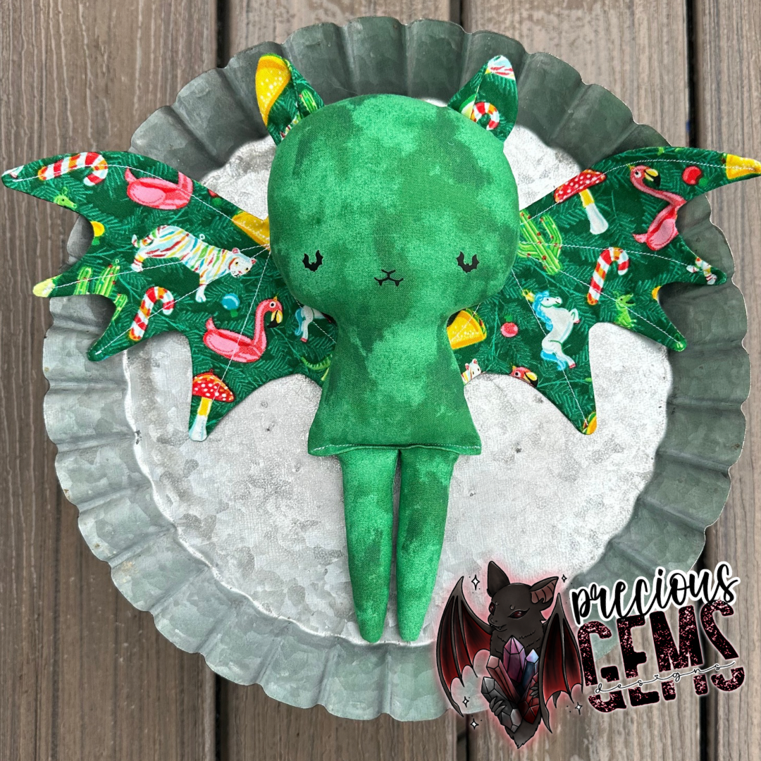 Christmas ornament bat doll RTS