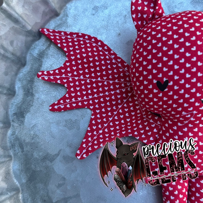 All over hearts small bat doll RTS