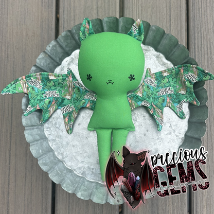 Saint Patrick bat doll RTS