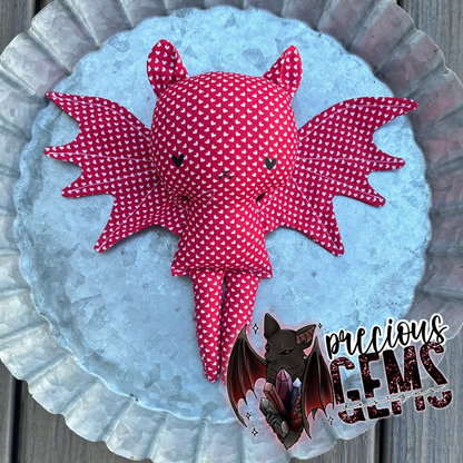 All over hearts small bat doll RTS