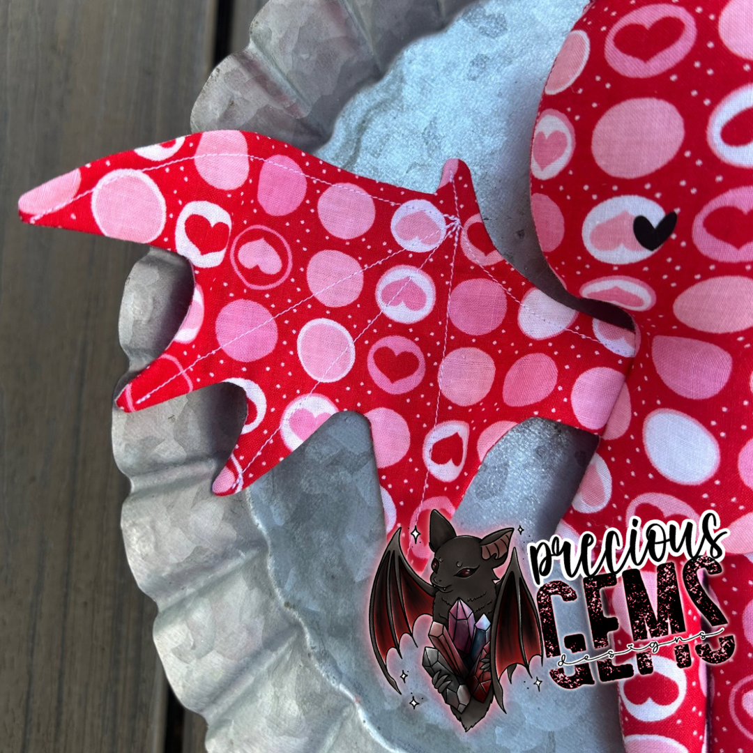 Circle hearts bat doll RTS