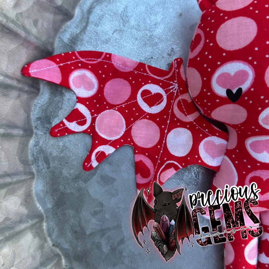 Circle hearts bat doll RTS