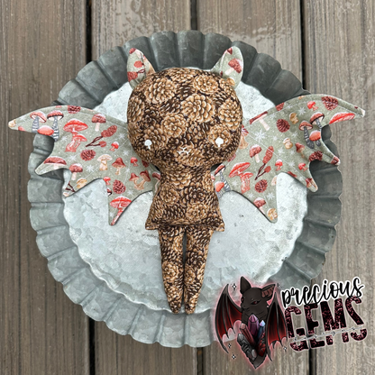 Yule mushroom bat doll RTS