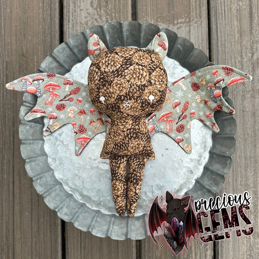 Yule mushroom bat doll RTS