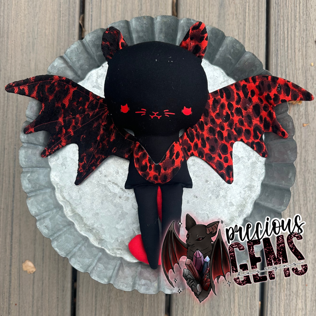 Scarlett cat bat doll RTS