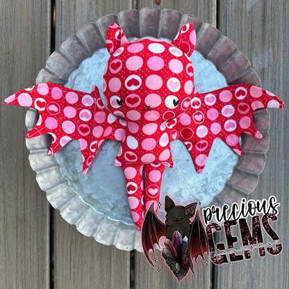 Circle hearts bat doll RTS