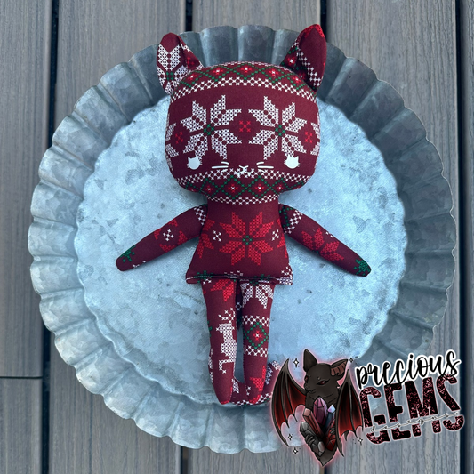 Christmas sweater cat doll preorder