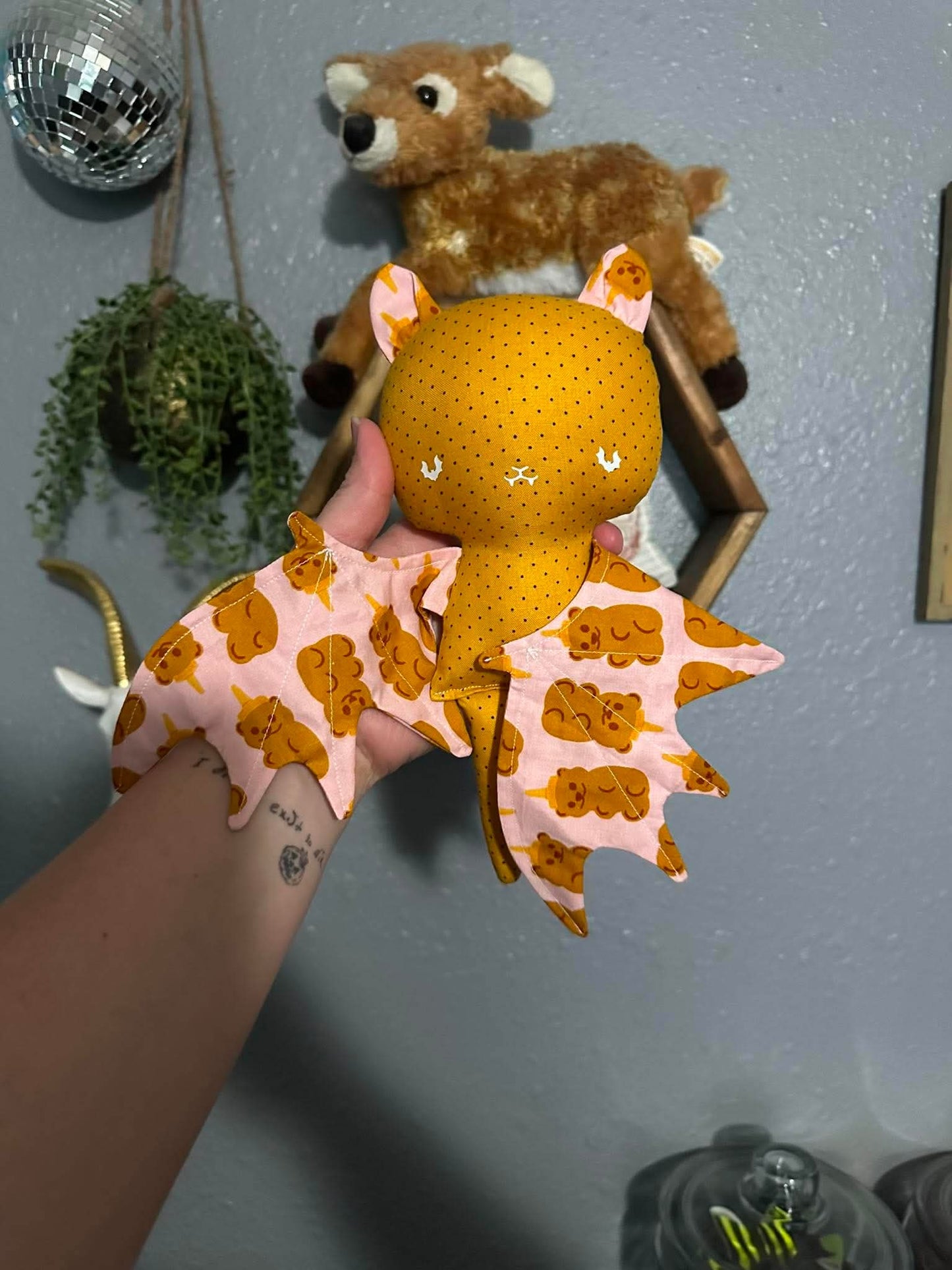 Honey bear bat doll RTS