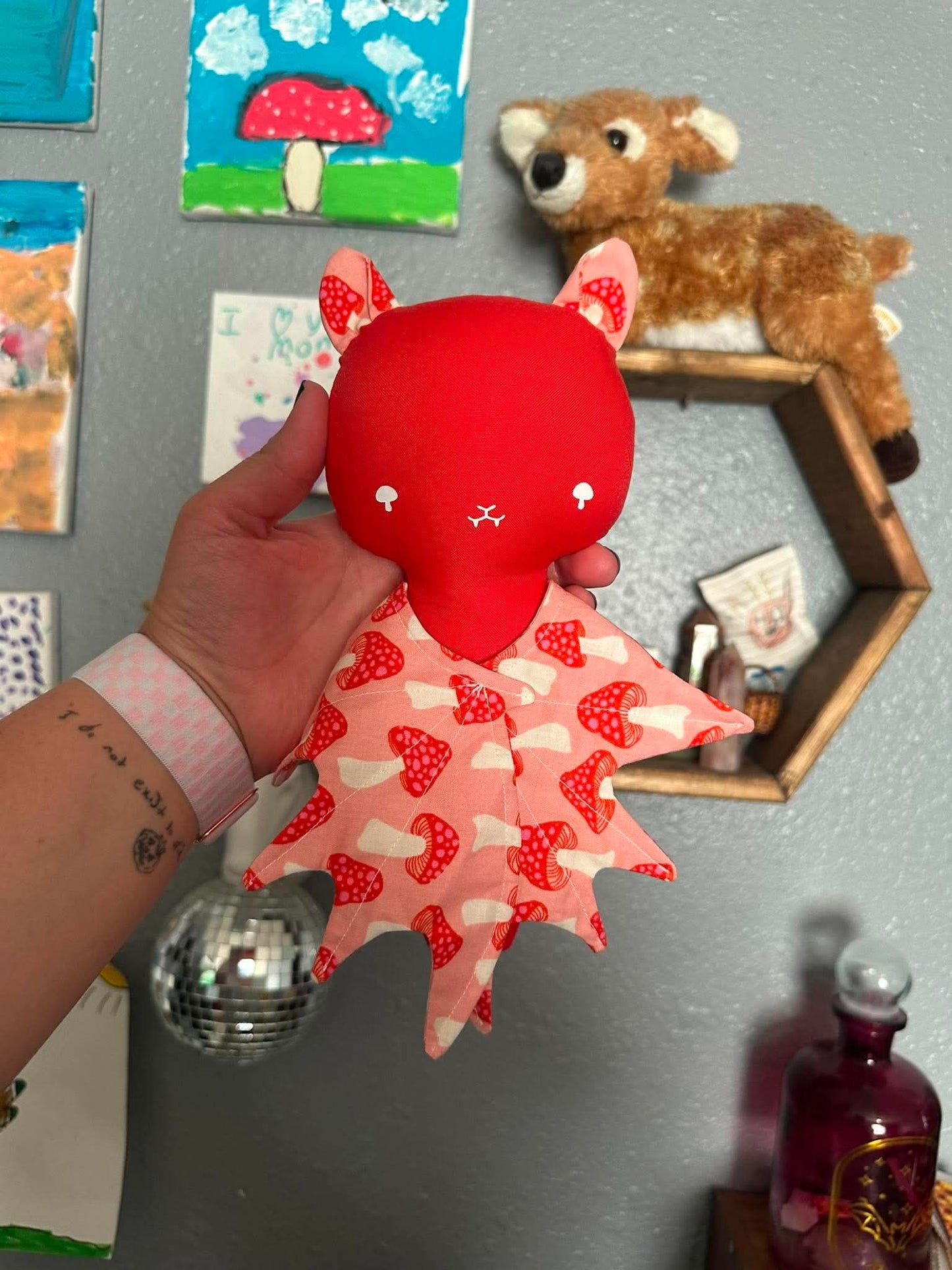 Mushroom bat doll RTS