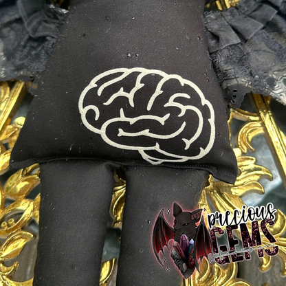 Sintober day 2 Brains/Organs OOAK XL bat doll RTS